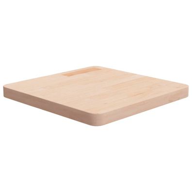 vidaXL Tischplatte Quadratisch 50x50x4 cm Eichenholz Unbehandelt