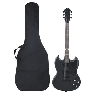 vidaXL E-Gitarre für Anfänger mit Tasche Schwarz 4/4 39"