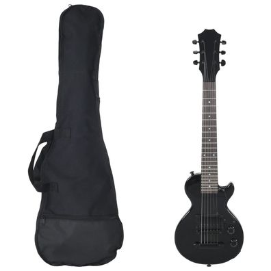 vidaXL E-Gitarre für Kinder mit Tasche Schwarz 3/4 30"