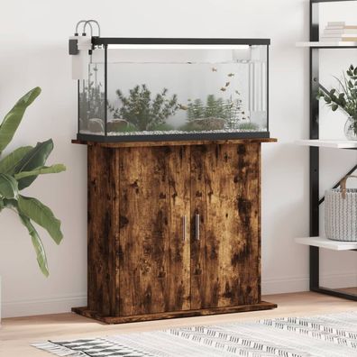 vidaXL Aquariumständer Räuchereiche 81x36x73 cm Holzwerkstoff