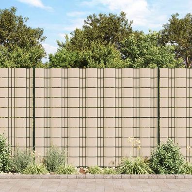 vidaXL Garten-Sichtschutz PVC 70x0,19 m Creme