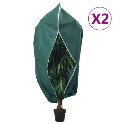 vidaXL Wintervlies mit Reißverschluss 2 Stk. 70 g/m² 3,14x2,5 m