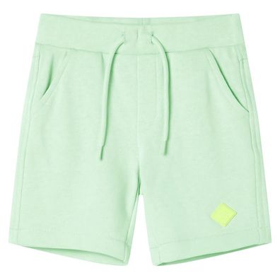 Kindershorts mit Kordelzug Knallgrün 104