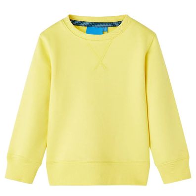 Kinder-Sweatshirt Hellgelb 128