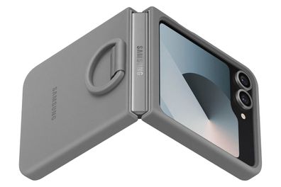 Samsung Silicone Case with Ring für Galaxy Z Flip6, Grau