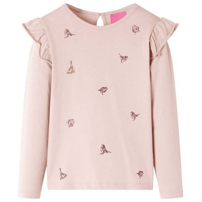 Kinder-Langarmshirt Rosa 116