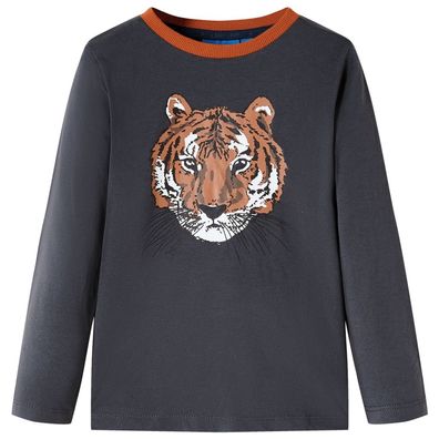 Kinder-Langarmshirt Anthracite 104