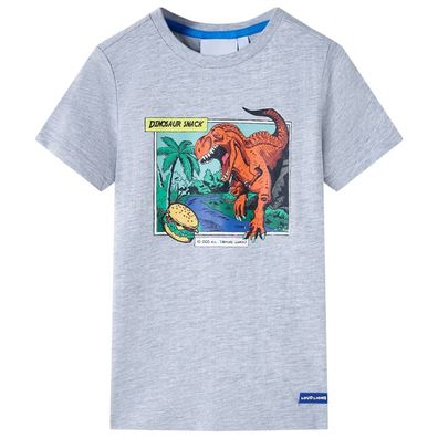 Kinder-T-Shirt Grau 140