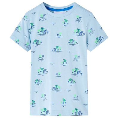 Kinder-T-Shirt Hellblau 116