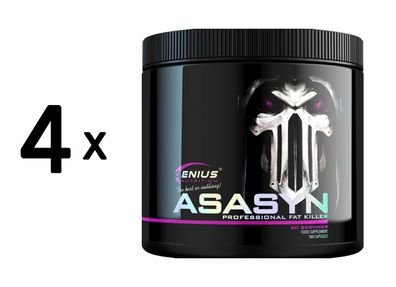 4 x Genius Nutrition ASASYN (180 Caps) Unflavoured