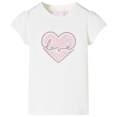 Kinder-T-Shirt Ecru 92