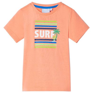 Kinder-T-Shirt Neonorange 92