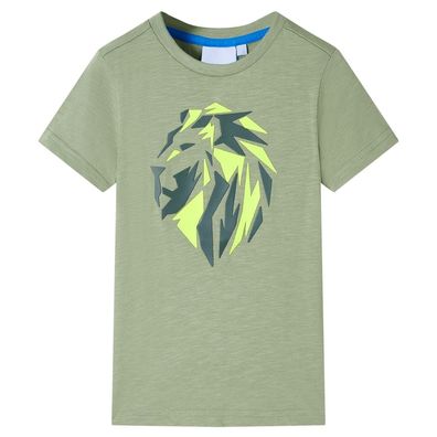 Kinder-T-Shirt Helles Khaki 116