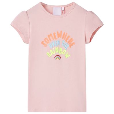 Kinder-T-Shirt Hellrosa 128