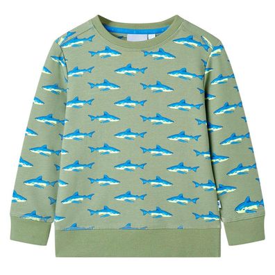 Kinder-Sweatshirt Helles Khaki 104