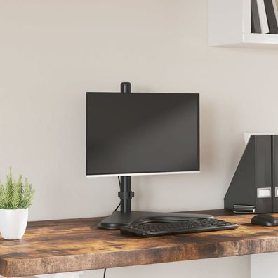 vidaXL Monitorhalterung Schwarz Stahl VESA 75/100 mm