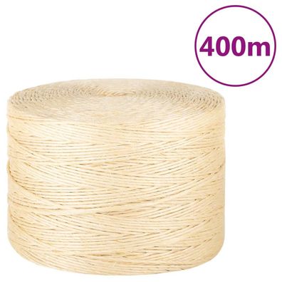 vidaXL Seil 100% Sisal 3 mm 400 m