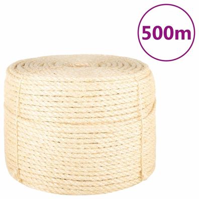 vidaXL Seil 100% Sisal 10 mm 500 m