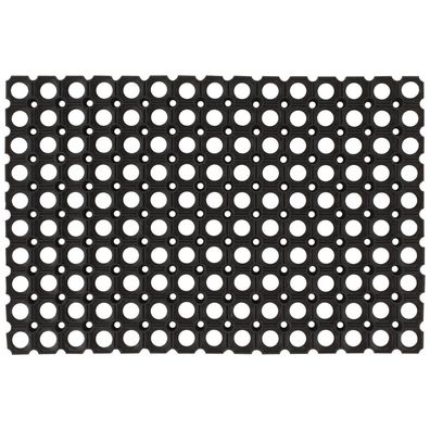 vidaXL Fußmatte Rechteckig 60x80 cm Gummi