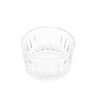 Almina Elisa 6 Teiliges Glasschalen-Set mit Riffle Design 280 ml Transparent