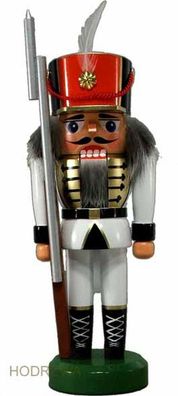 Nussknacker Soldat weiß BxHxT 8x22x6,5cm NEU Weihnachten Seiffen Nutcracker Nüsse