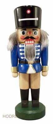 Nussknacker Soldat blau Höhe 20cm NEU Weihnachten Seiffen Nutcracker Nüsse Erzgeb