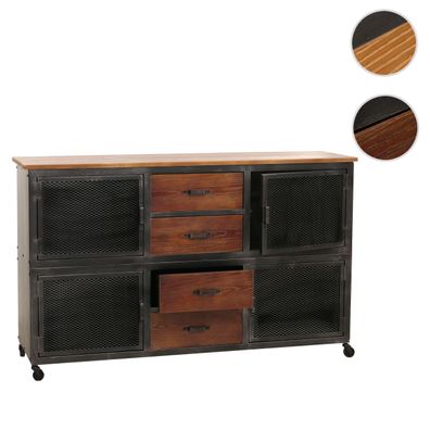 Werkstattwagen HWC-N28, Rollwagen, Rollen, Metall Holz 90x150x40cm