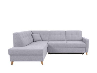 Ecksofa Lars | Couch Sofa mit Schlaffunktion | 187 x 232 x 83 cm, Grau