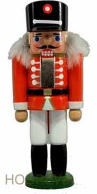 Nussknacker Husar rot BxHxT 5x15x4cm NEU Weihnachten Seiffen Nutcracker Nüsse Erz