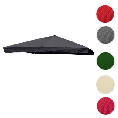 Ersatz-Bezug für Luxus-Ampelschirm HWC-A96 mit Flap, 3x4m (Ø5m) Polyester