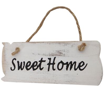 Wandschild Sweet Home, Dekoschild Holzschild, Shabby-Look 10x25x1cm