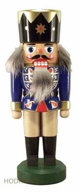 Nussknacker König dunkelblau Höhe 21cm NEU Weihnachten Seiffen Nutcracker Nüsse E