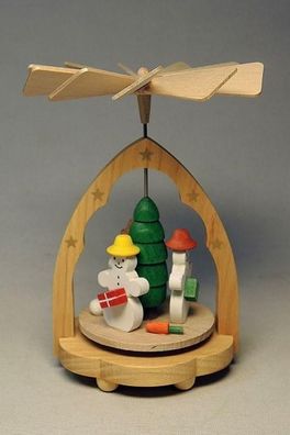 Wärmespiel Schneemänner mit Geschenke Höhe= 11cm NEU Wärme Heizung Ofen Pyramide