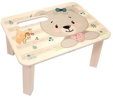 Zimmerdekoration Fußbank Bär natur BxLxH 330x245x175mm NEU Kinderzimmer