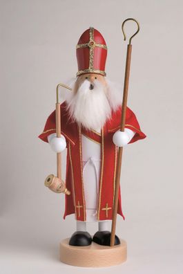 Räuchermann Heiliger St. Nikolaus BxTxH= 12x10x29cm NEU Rauchen Rauchfigur Rauch