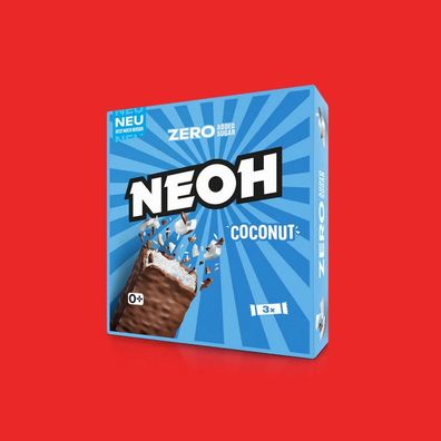 Schokoriegel Coconut NEOH Low Carb Keto ohne Zuckerzusatz Riegel 3X28g