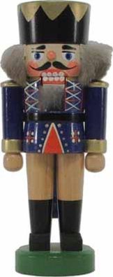 Nussknacker König blau BxHxT 7x17x5cm NEU Weihnachten Seiffen Nutcracker Nüsse Er