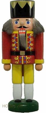 Nussknacker König rot Höhe 13cm NEU Weihnachten Seiffen Nutcracker Nüsse Erzgebir