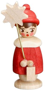 Miniaturfiguren Frierendes Kurrendekind mit Stern natur Höhe 19cm NEU Weihnachten