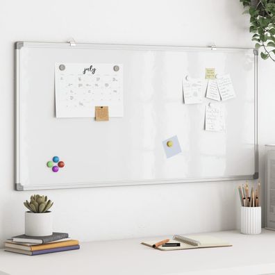 vidaXL Magnetisches Whiteboard 100x50x1,7 cm Aluminium