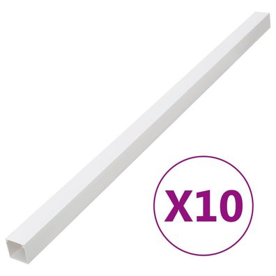 vidaXL Installationsrohre 150x50 mm 10 m PVC