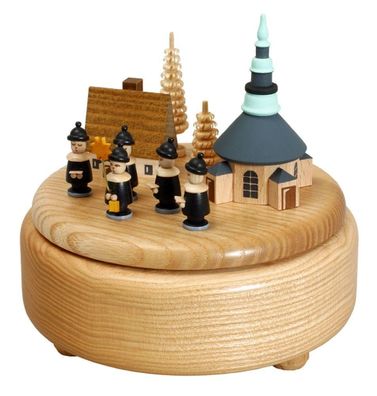 Spieldose mit Spielzeugdorf und Kurrende BxHxT 13x13x13 cm NEU Spieluhr