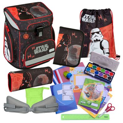 Scooli Schulranzen STAR WARS 19 Teile-Set viel Schul-Zubehör Darth Vader Stormtrooper