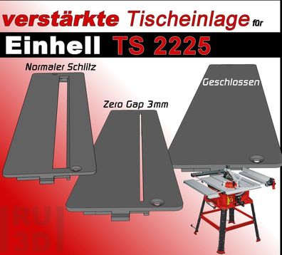 verstärkte Tischeinlage f. Einhell TS 2225 Tischkreissäge, stabiler als Original