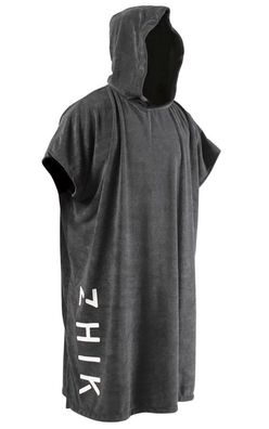 Zhik, Badeponcho Hooded Towel, Schwarz