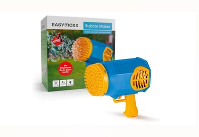 EASYmaxx Seifenblasenpistole Bubble Maker mit LED-Beleuchtung und Akku