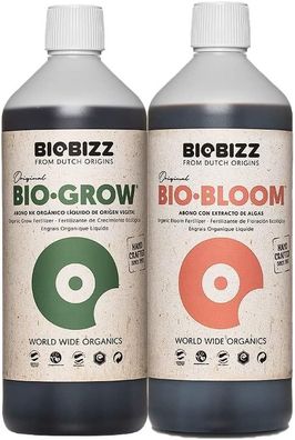 BioBizz Bio Bloom 1 Liter & BioBizz Bio Grow 1 Liter