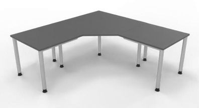 Schreibtischkombination HE1 200 x 200 cm Vierfuß Bürotisch Büromöbel vh-büromöbel