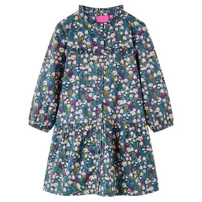 Kinderkleid mit Langen Ärmeln Dunkelblau 92