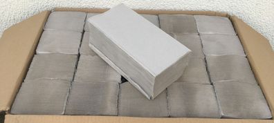 20x 250 Papierhandtuch Papierfalttücher Papiertücher Grau 1-lagig 5.000 Stück!